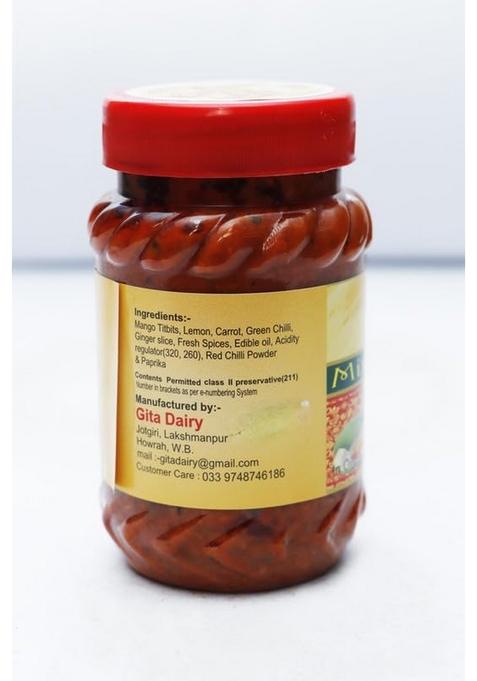 Golden Mix Vegetable Pickle Authentic Natural Tasty Indian Homemade Style Spicy Tangy Flavorful|65Gm
