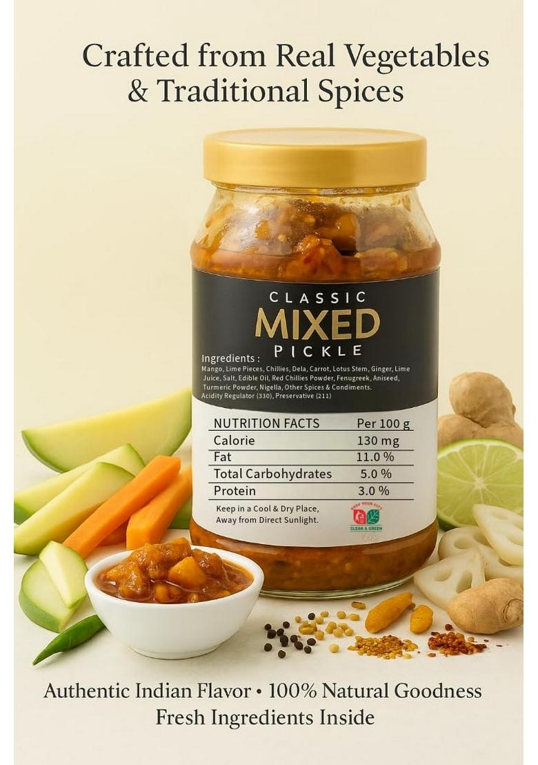 Austere Store | Mixed Pickle Home Made Taste Multiple Vegetables