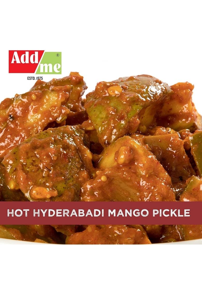 Add Me Mango Pickle In Garlic Ginger Masala 500G Red Stuffed Chilli Lal Mirch Achar 500Gm Pickles Glass Jar