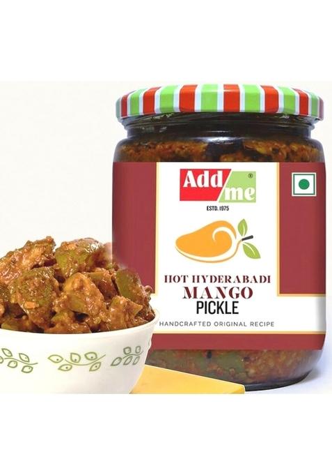 Add Me Mango Pickle In Garlic Ginger Masala 500G Red Stuffed Chilli Lal Mirch Achar 500Gm Pickles Glass Jar