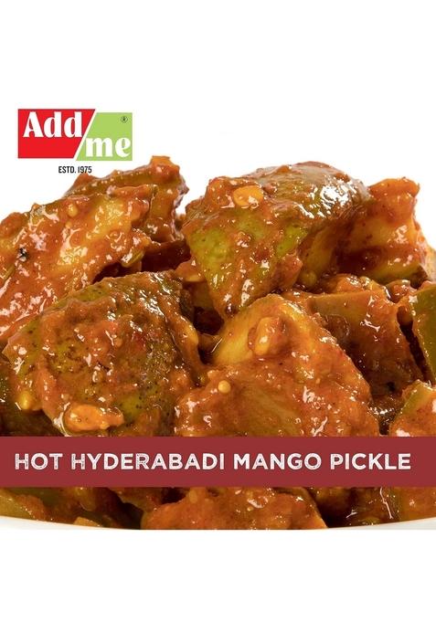 Add Me Mango Pickle In Garlic Ginger Masala 500G Red Stuffed Chilli Lal Mirch Achar 500Gm Pickles Glass Jar