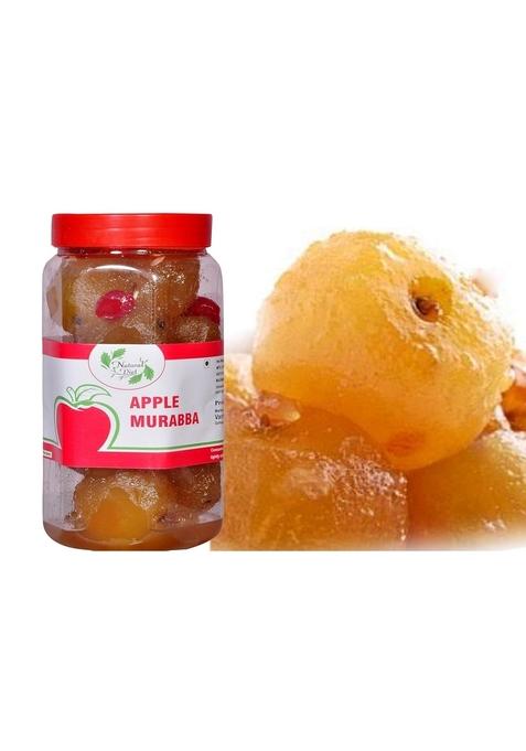 Natural Diet Organic Mother Made Sweet Kashmari Apple Murabba Small Pieces With Almond 1Kg We Serve You Eat No Artificial Colors Flavors