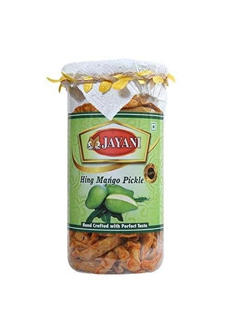 Jayani Homemade Hing Mango Pickle 800 Gm Oil Free Digestive Sun Dried With Natural Flavors