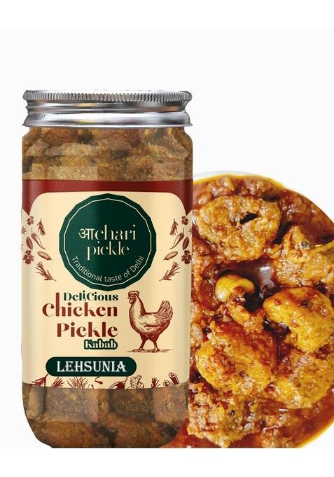 Achari Pickle Homemade Lehsunwala Kabab Chicken 400 Gm Non Veg Ka Achar Mutton