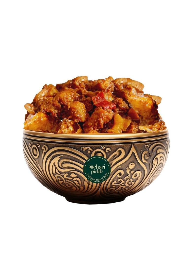 Achari Pickle Homemade Lehsunwala Garlic Flavor Boneless Chicken 400 Gm Non Veg Mutton