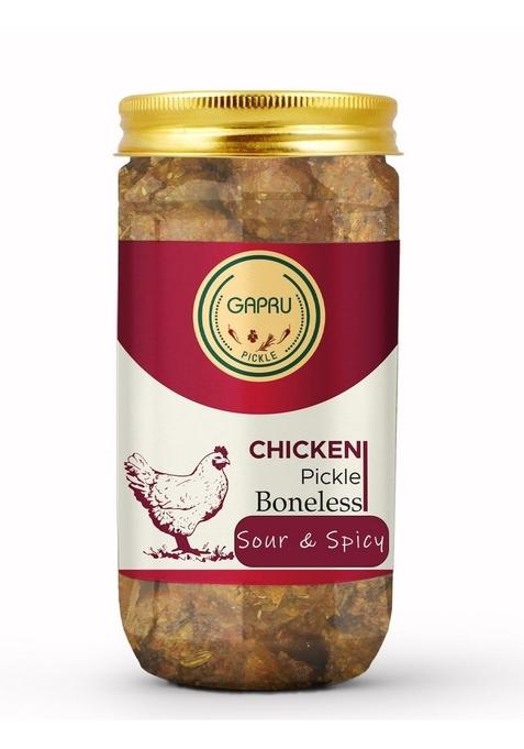 Gapru Pickle Sour Spicy Boneless Chicken 400 Gm Non Veg Ka Achar