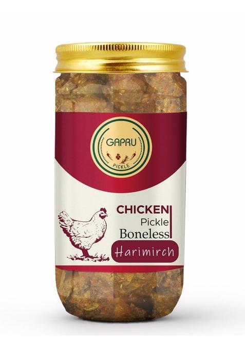 Gapru Pickle Harimirch Boneless Chicken 400 Gm Non Veg Ka Achar