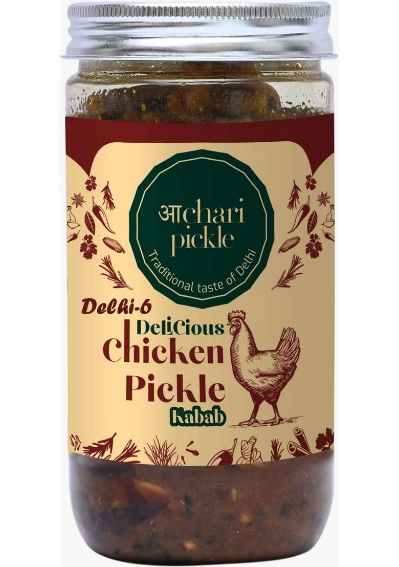 Achari Pickles Homemade Kabab Chicken Pickle Delhi 6 400 Gm North Style - Indya