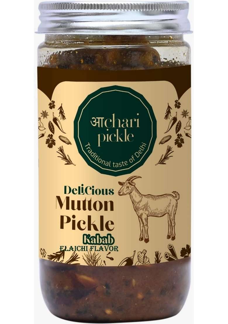 Achari Pickles Homemade Elaichi Flavor Kabab Mutton Pickle 400 Gm Delhi North Style - Indya