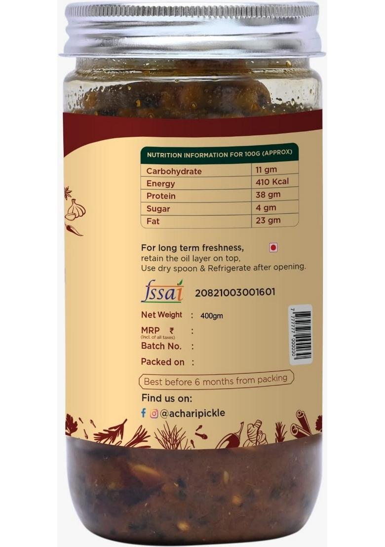 Achari Pickles Homemade Khademasala Kabab Chicken Pickle 400 Gm Delhi North Style