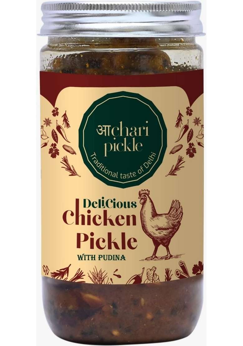 Achari Pickles Homemade Lehsunwala Boneless Chicken Pickle 400 Gm Delhi North Style - Indya