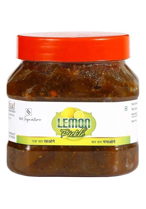 Self Signature Swaad Ghar Ka Spicy Sweet Lemon Pickle Nimbu Achaar 500 Gm