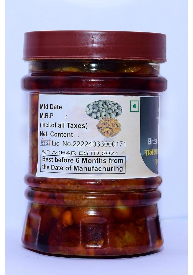 B R Achhar Bhandar Rajasthani Fence Bitter Gourd Pickle | Bad Karela Ka Achar In Sarson Oil A Tangy Delight Made With 2Kg