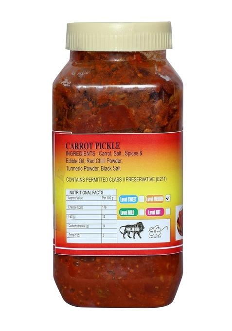 Daily Food Homemade Natural Tasty Spicy Carrot Pickle Gajar Ka Achar 800 Gram
