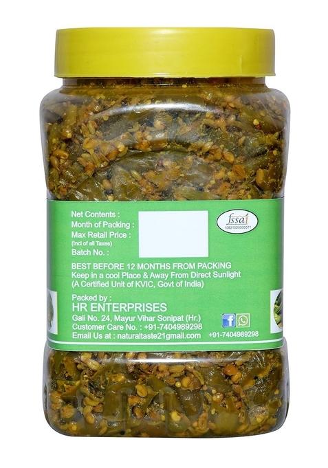 Daily Food Special Handmade And Mothermade Green Chilli Pickle Teekhi Choti Hari Mirch Ka Achar 800Gm