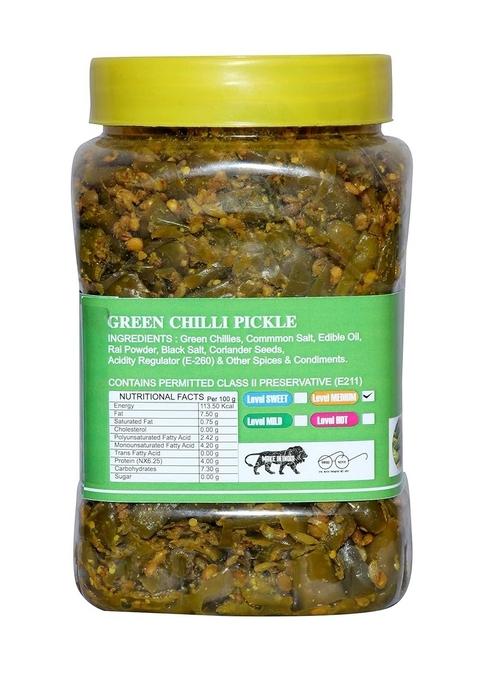 Daily Food Special Handmade And Mothermade Green Chilli Pickle Teekhi Choti Hari Mirch Ka Achar 800Gm
