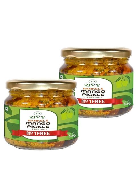 Zivy Ramkela Mango Pickles 100 Natural | Fresh Mustard Oil Traditional Recipe No Preservatives Artificial Flavours Aaam Ka Achar Ghar Buy 1 Get 1Free आम का अचार