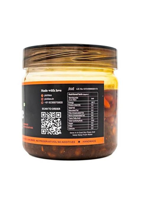 Pickleo Garlic Pickle | Traditional Homemade Lehsun Ka Achaar Less Mustard Oil Pickles With Peeled |Bold Flavours Farm Fresh Ingredients Organically Processed Taste No Preservative Additives Handmade Sun Dried 350 Gram