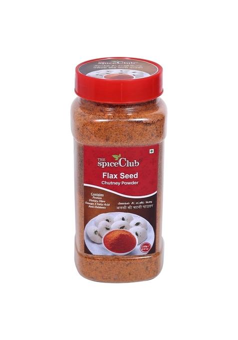 The Spice Club Flaxseed Chutney Powder 250G Pet Jar 100 Natural No Preservative | Instant Flavor Boost Kitchen Shortcut Chef Inspired Mix Aromatic Symphony Freshly Ground Fusion Homestyle Blend Perfect Harmony Mixed Spices All In One Fresh