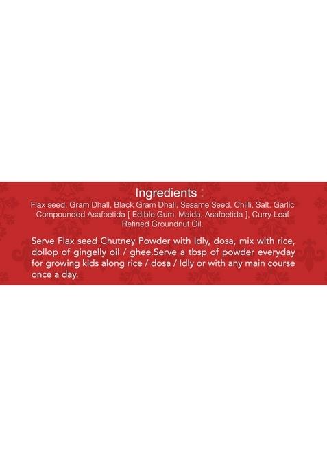 The Spice Club Flaxseed Chutney Powder 250G Pet Jar 100 Natural No Preservative | Instant Flavor Boost Kitchen Shortcut Chef Inspired Mix Aromatic Symphony Freshly Ground Fusion Homestyle Blend Perfect Harmony Mixed Spices All In One Fresh