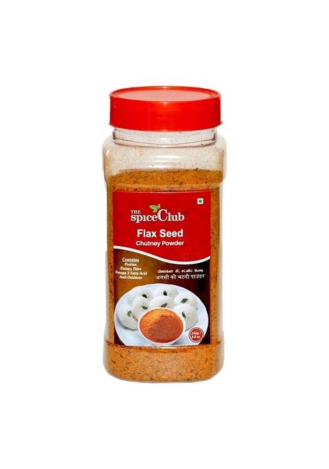 The Spice Club Flaxseed Chutney Powder 250G Pet Jar 100 Natural No Preservative | Instant Flavor Boost Kitchen Shortcut Chef Inspired Mix Aromatic Symphony Freshly Ground Fusion Homestyle Blend Perfect Harmony Mixed Spices All In One Fresh