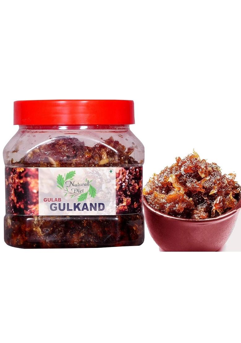 Natural Diet Combo Of Homemade Gulkand With Kesar Elaichi Prepared Using Damask Rose Rock Sugar 400 Gram The Real Taste Swad Sweet Bel Murabba Pieces Without Syrup 1Kg