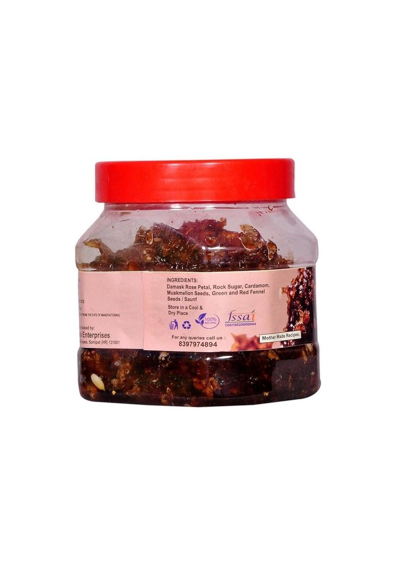 Natural Diet Combo Of Homemade Gulkand With Kesar Elaichi Prepared Using Damask Rose Rock Sugar 400 Gram The Real Taste Swad Sweet Bel Murabba Pieces Without Syrup 1Kg