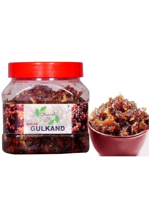 Natural Diet Combo Of Homemade Gulkand With Kesar Elaichi Prepared Using Damask Rose Rock Sugar 400 Gram The Real Taste Swad Sweet Bel Murabba Pieces Without Syrup 1Kg
