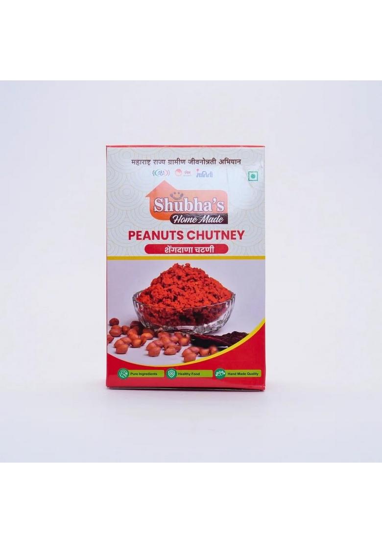 Umed Mart Shubhas Home Made Chutney | Authentic Maharashtrian Natural Ingredients No Artificial Essence Or Preservatives Versatile Dry For Snacks Meals 100 G Vitahi Shg Satara Shengdana Peanuts