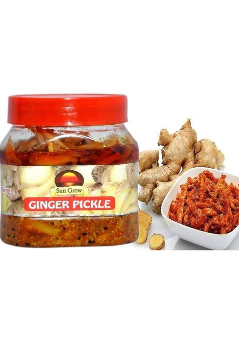 Sun Grow Food स्वाद घर का Homemade Punjabi Ginger Pickle ||Traditional Flavor Tasty Spicy || Real Taste Of 500Gm