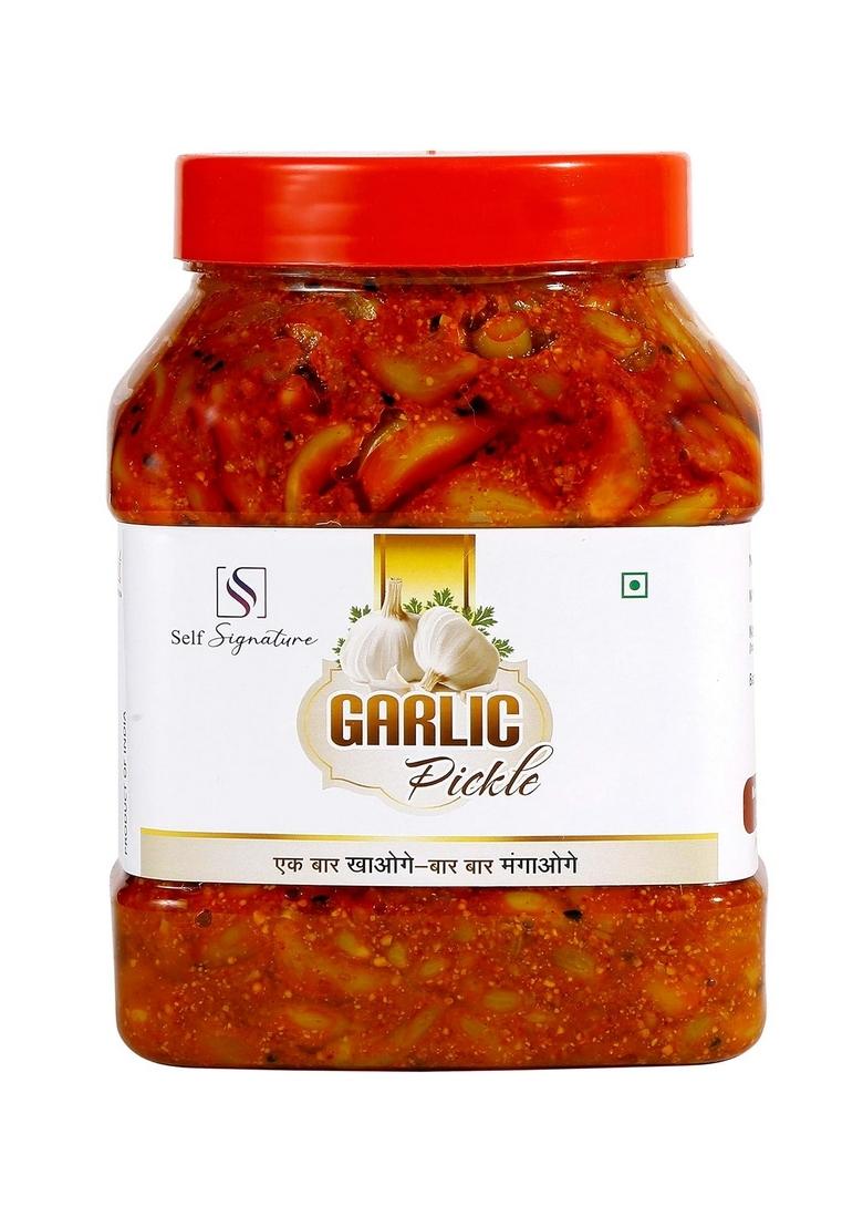 Self Signature Tasty Garlic Pickle Lahasun Ka Achaar 1Kg