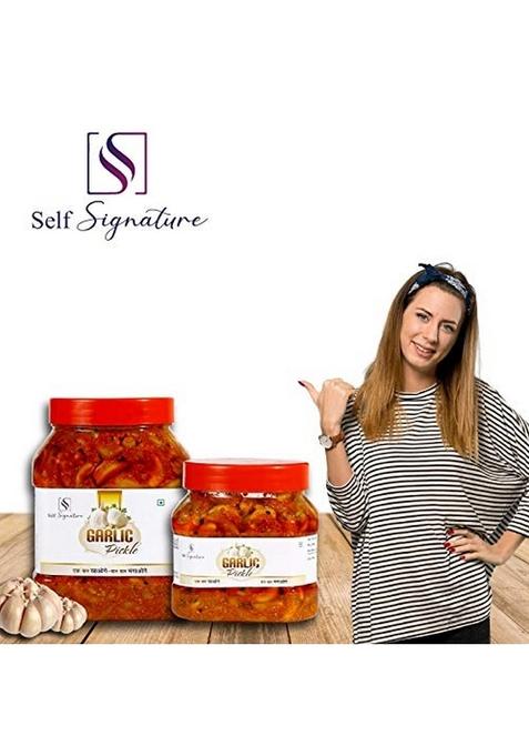 Self Signature Tasty Garlic Pickle Lahasun Ka Achaar 1Kg