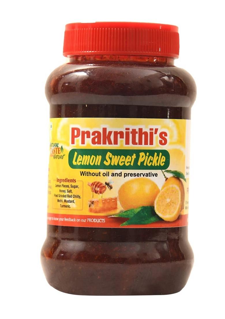 Prakrithi'S Rb Point Prakriti Food Lemon Sweet Pickle 500Gram