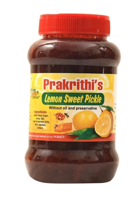 Prakrithi'S Rb Point Prakriti Food Lemon Sweet Pickle 500Gram