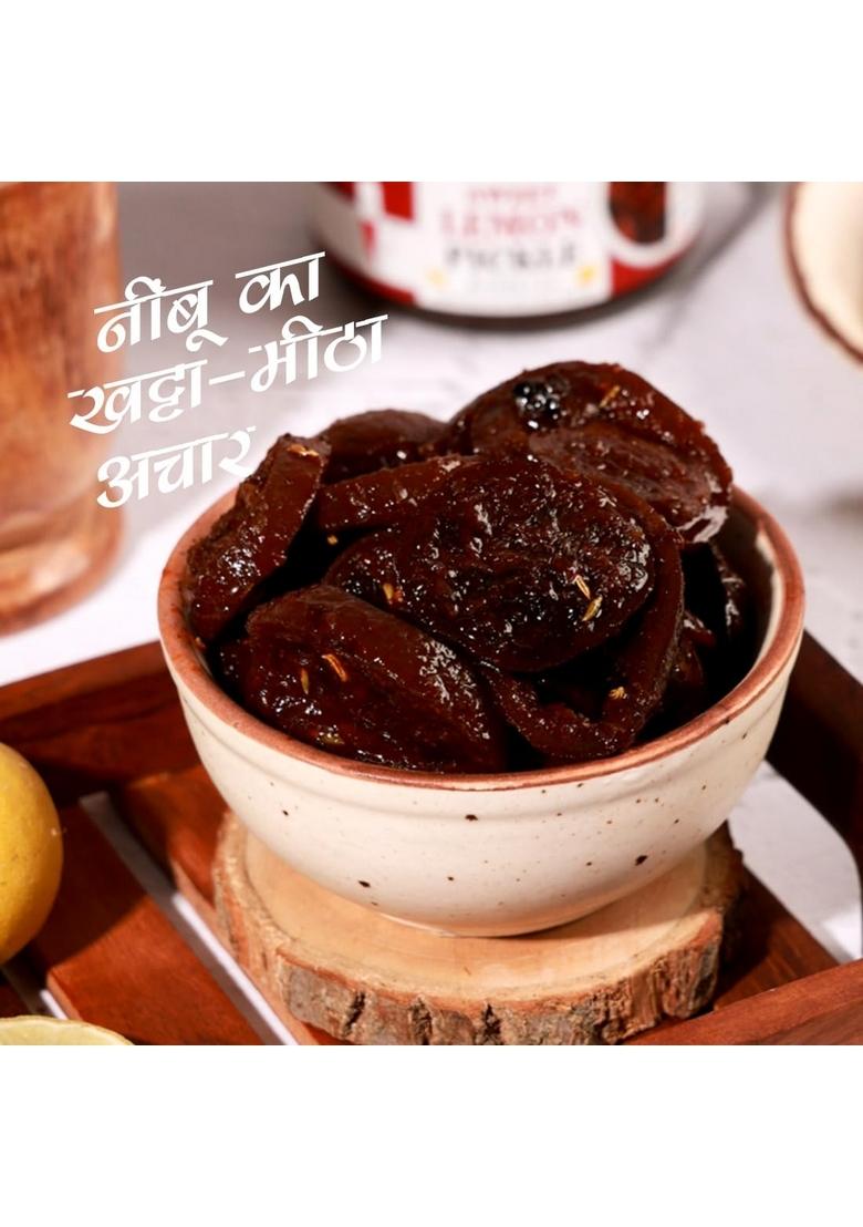 Add Me Home Made Sweet Lemon Pickle 1 2Kg Without Oil Pickles Lime 2 X 600 Gm Glass Pack | Authentic Homemade Indian Style Preserve Tangy Flavor 600G Ghar Ka Bana Nimbu Acahr