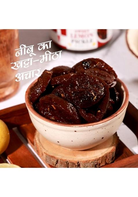 Add Me Home Made Sweet Lemon Pickle 1 2Kg Without Oil Pickles Lime 2 X 600 Gm Glass Pack | Authentic Homemade Indian Style Preserve Tangy Flavor 600G Ghar Ka Bana Nimbu Acahr