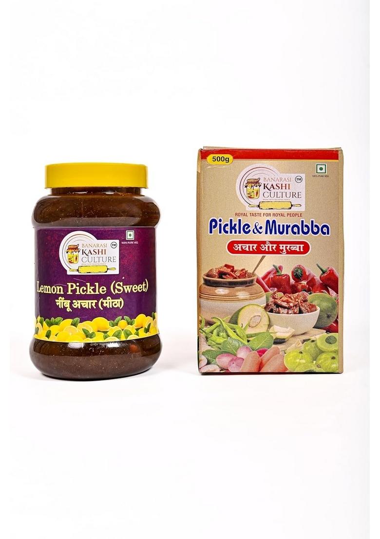 Banarasi Kashi Culture Sweet Lemon Pickle | Traditional With Handpicked Spices For A Delightful Twist 500Gm
