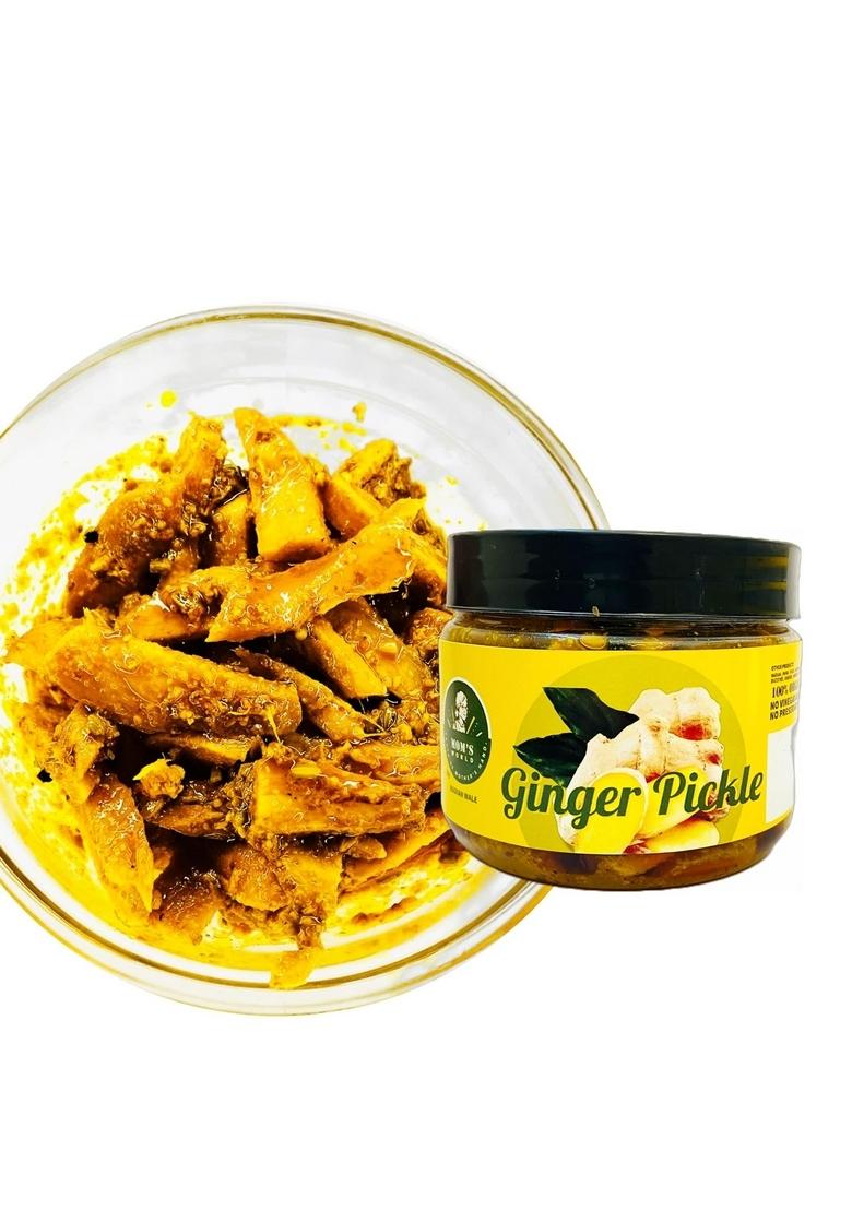 Wadian Wale Homemade Organic Pickles Ginger Pickle 400Gms | No Preservatives Vinegar Added Colour Punjabi Adrakh Aachar