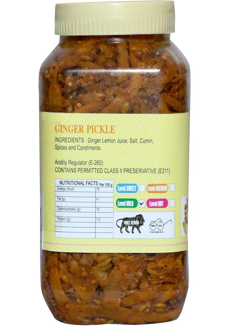 Daily Food Pure Natural Organic Dry Ginger Pickle Adrak Ka Achar 400Gm