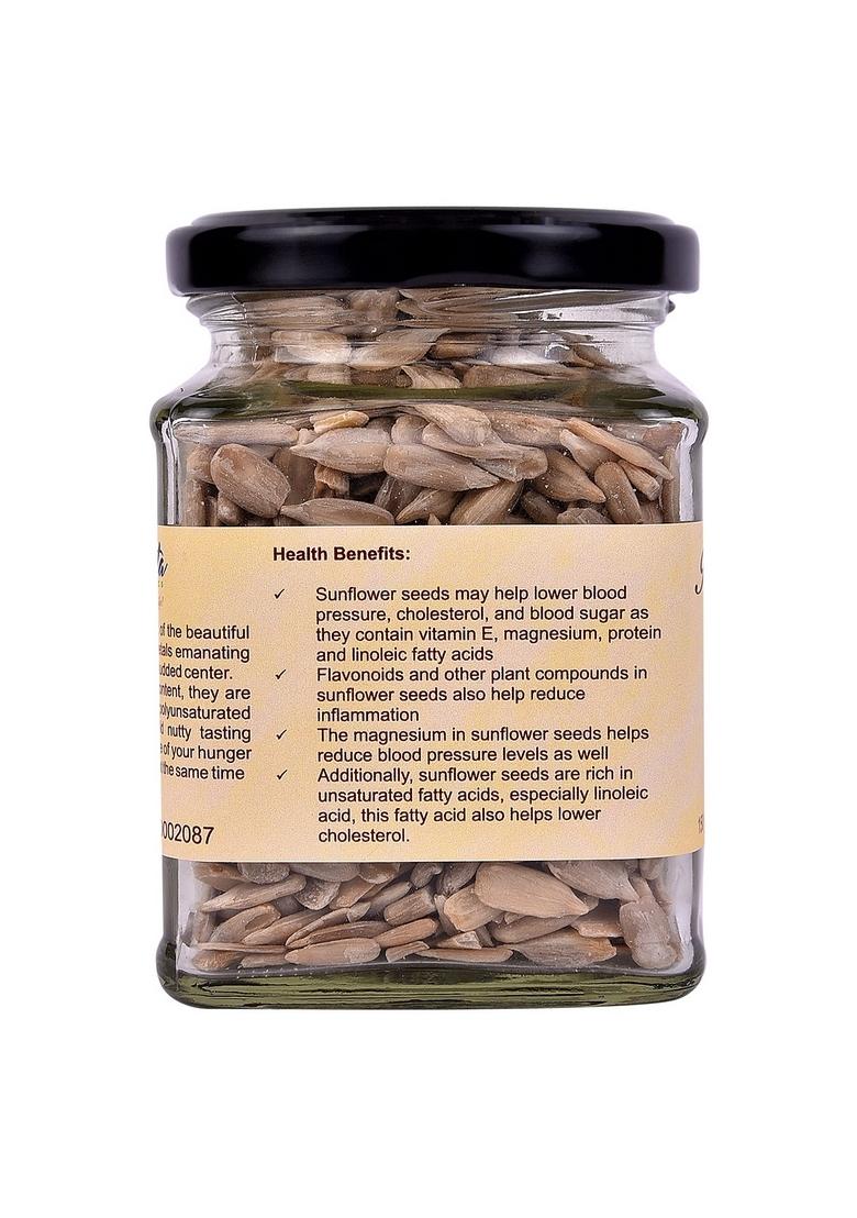 Avadata Organics The Healthy Way Of Life Raw Sunflower Seeds 150 Gm | For Eating Diet Food Snack High In Vitamin Fibre Protein Gluten Free