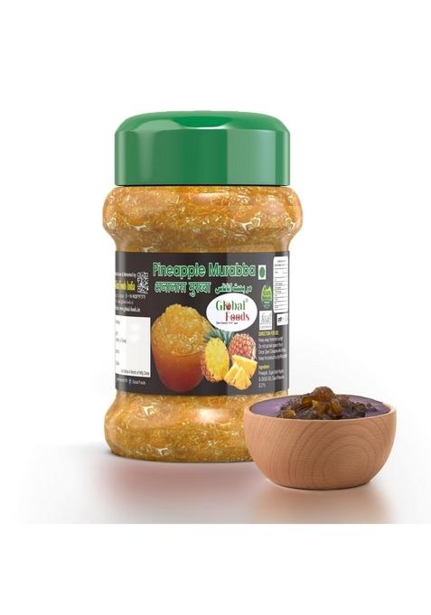 Global Foods Pineapple Murabba Pickle 500Gm| Homemade Spicy Sweet No Added Preservatives | Natural 500Gm