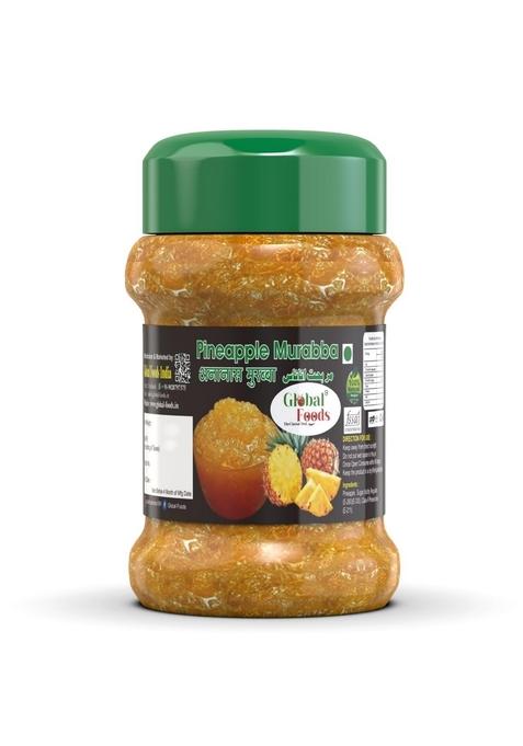 Global Foods Pineapple Murabba Pickle 500Gm| Homemade Spicy Sweet No Added Preservatives | Natural 500Gm