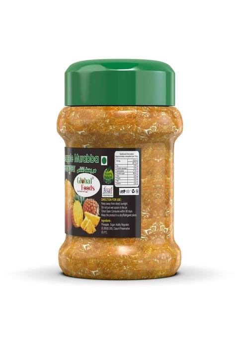 Global Foods Pineapple Murabba Pickle 500Gm| Homemade Spicy Sweet No Added Preservatives | Natural 500Gm