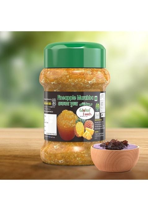 Global Foods Pineapple Murabba Pickle 500Gm| Homemade Spicy Sweet No Added Preservatives | Natural 500Gm