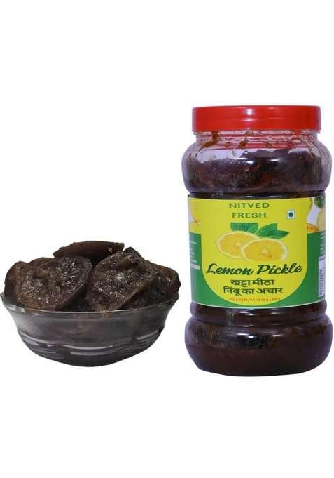 Nitved Fresh Sweet Lemon Pickle Homemade Best Khatta Mitha Nimbu Ka Achar 800Gms