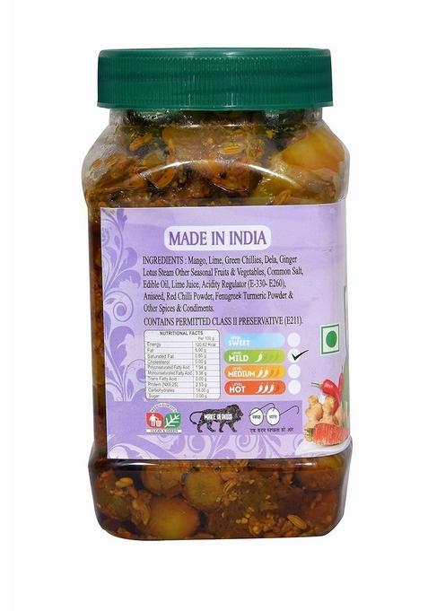 Natural Taste Homemade Tasty Spicy || Punjabi Mix Veg Pickle Real Of 800 Gm
