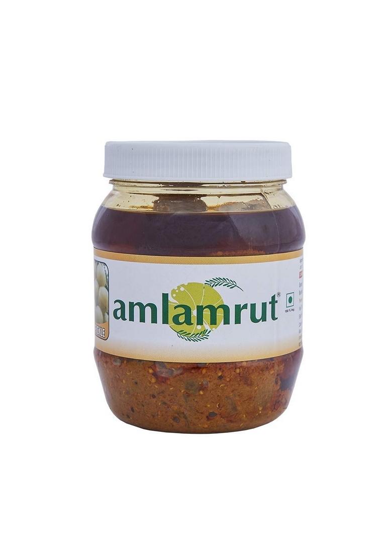 Amlamrut Amla Pickle | Traditional Indian Style Preparation Tangy Flavor With Aromatic Spices Spicy And Flavorful 500G Each Pack Of 2