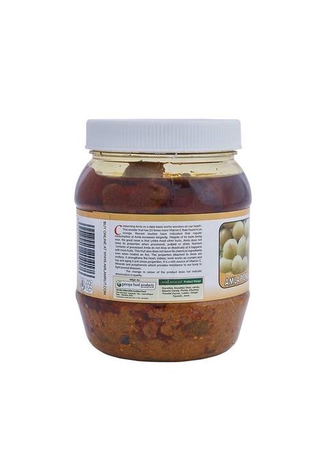 Amlamrut Amla Pickle | Traditional Indian Style Preparation Tangy Flavor With Aromatic Spices Spicy And Flavorful 500G Each Pack Of 2