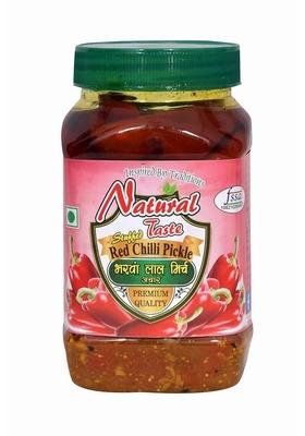 Natural Taste Banarasi Masala Homemade Organic Red Chilli Pickle Bharwan Lal Mirch Ka Achar 400 Grams
