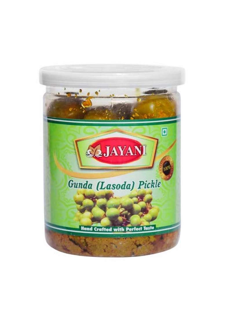 Jayani Flavorful Homemade Gunda Lasoda Pickle 400G A Tangy Delicacy Crafted With Love - Indya